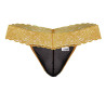 CandyMan String en dentelle Beltis Noir-Orange